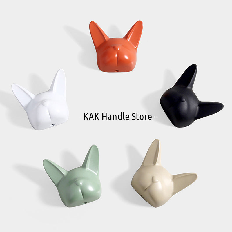KAK Bulldog Design Wall Hanging Hooks, Heavy-Duty Zinc Alloy Coat Hook, Bag & Hat Rack for Home, Office Decor