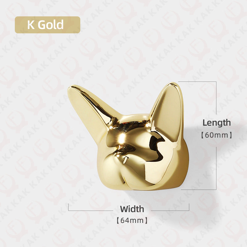 KAK Bulldog Design Wall Hanging Hooks, Heavy-Duty Zinc Alloy Coat Hook, Bag & Hat Rack for Home, Office Decor