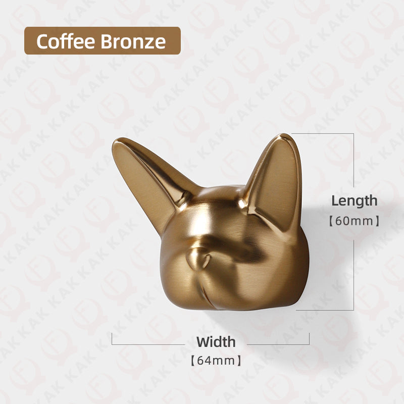 KAK Bulldog Design Wall Hanging Hooks, Heavy-Duty Zinc Alloy Coat Hook, Bag & Hat Rack for Home, Office Decor
