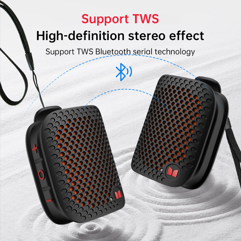 Monster M3 Clip-On Mini BT V5.4 Wireless Bluetooth Speaker, Portable Outdoor Sport Speaker, Wearable Bass Mic