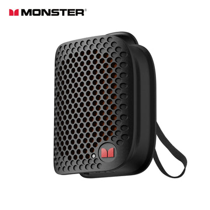Monster M3 Clip-On Mini BT V5.4 Wireless Bluetooth Speaker, Portable Outdoor Sport Speaker, Wearable Bass Mic