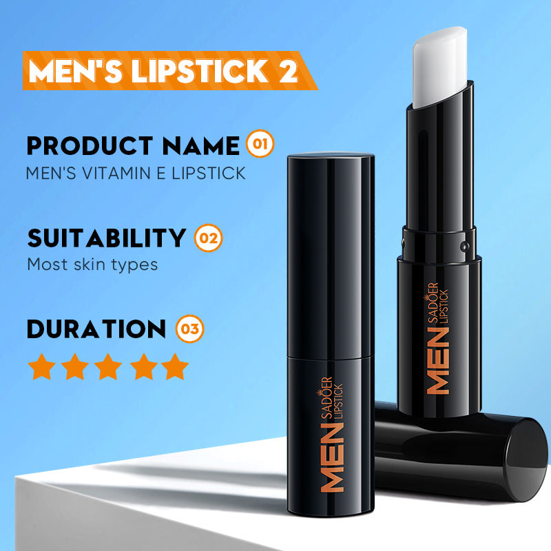 Men's Lip Balm, Moisturizing Anti Cracking, Repair Nourishing Hydrating, Lipstick for Men, Lips Skin Care Protection