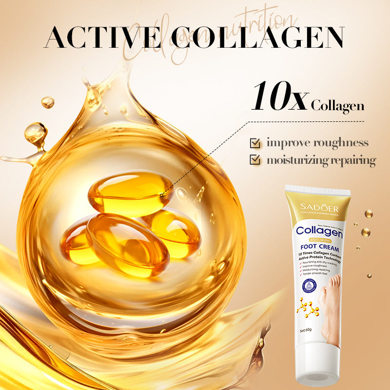 Collagen Foot Cream, Firming Nourishing Feet Creams, Moisturizing Hydrating Feet skincare, Repairing Foot Skin Care