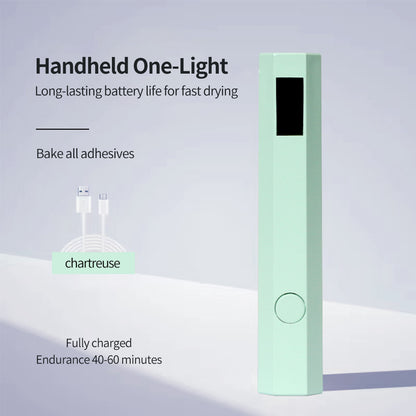 Convenient Handheld Nail Dryer Rechargeable Quick Dry Nail Lamp All Gel Polish Nail Art Tool USB La 8