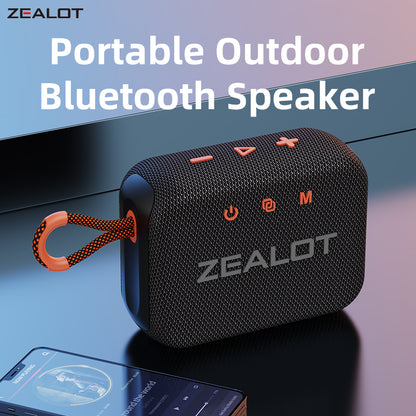 Bluetooth Outdoor Portable Speaker, Dual Driver Wireless Speaker IPX6 Waterproof, True Stereo Sound System