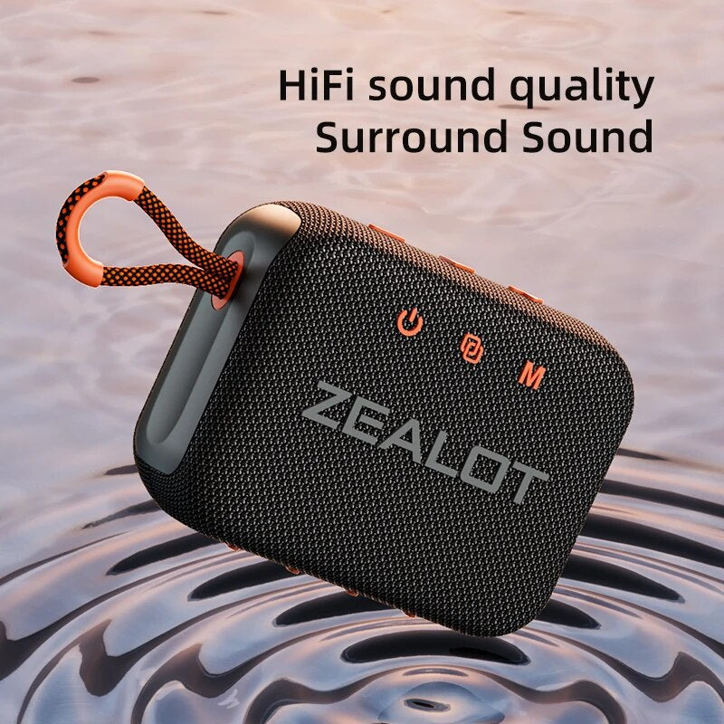 Bluetooth Outdoor Portable Speaker, Dual Driver Wireless Speaker IPX6 Waterproof, True Stereo Sound System