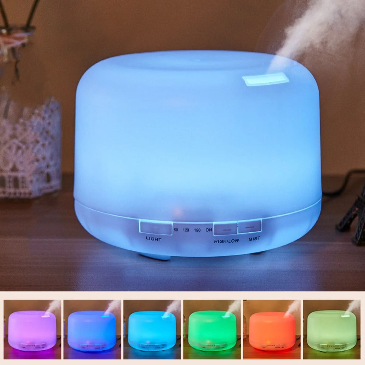 500 ml USB Air Humidifier and Essential Oil Diffuser
