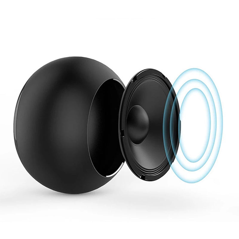 TWS Bluetooth Wireless 5.3 Speaker Portable, Heavy Subwoofer Small Steel Gun Metal, Outdoor Mini Stereo Speaker