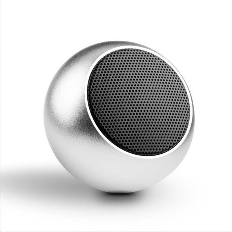 TWS Bluetooth Wireless 5.3 Speaker Portable, Heavy Subwoofer Small Steel Gun Metal, Outdoor Mini Stereo Speaker
