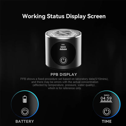 Premium Dual Chamber Hydrogen Water Generator Bottle With Digital Display 4