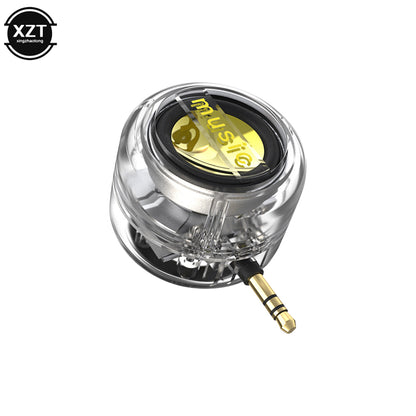 Portable Stereo Speaker Mini Sound Box 3.5mm AUX, Rechargeable Subwoofer for PC Laptop Phone, Megaphone Player