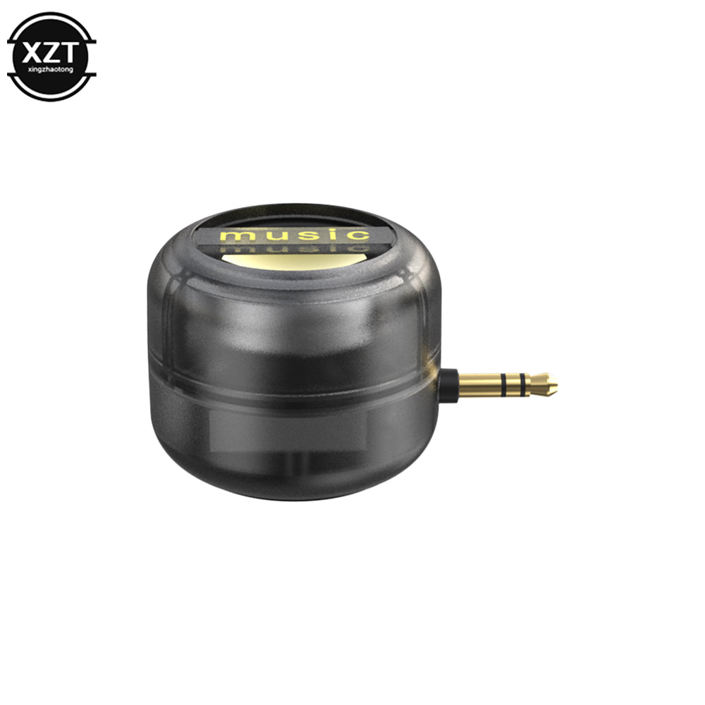 Portable Stereo Speaker Mini Sound Box 3.5mm AUX, Rechargeable Subwoofer for PC Laptop Phone, Megaphone Player