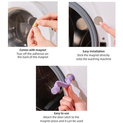Silicone Washing Machine Door Safety Lock Magnetic Ventilated AntiMold Clip To Keep Washer Door Ope 3