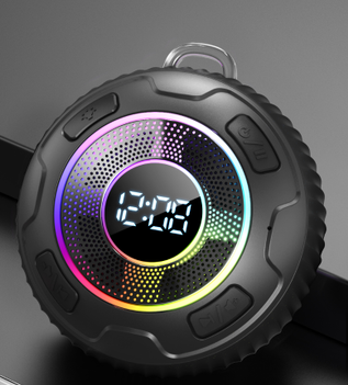 ENC Bluetooth Shower Speaker, Wireless Speaker S5 IPX7 Waterproof, Subwoofer Bass, Built-in Mic, 10H Battery
