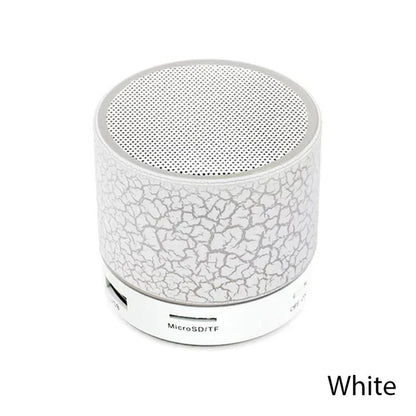 Mini Bluetooth Speaker Wireless Loudspeaker, Crack LED, TF Card USB Subwoofer, Portable MP3 Player for Smartphone