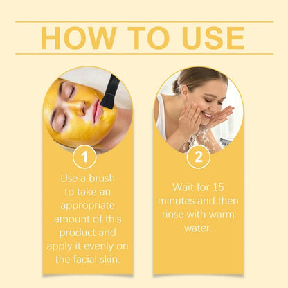Vitamin C Clay Mask Turmeric Mud Deep Hydration Brighten Shrinking Pores Moisturizer Lightening Red 5