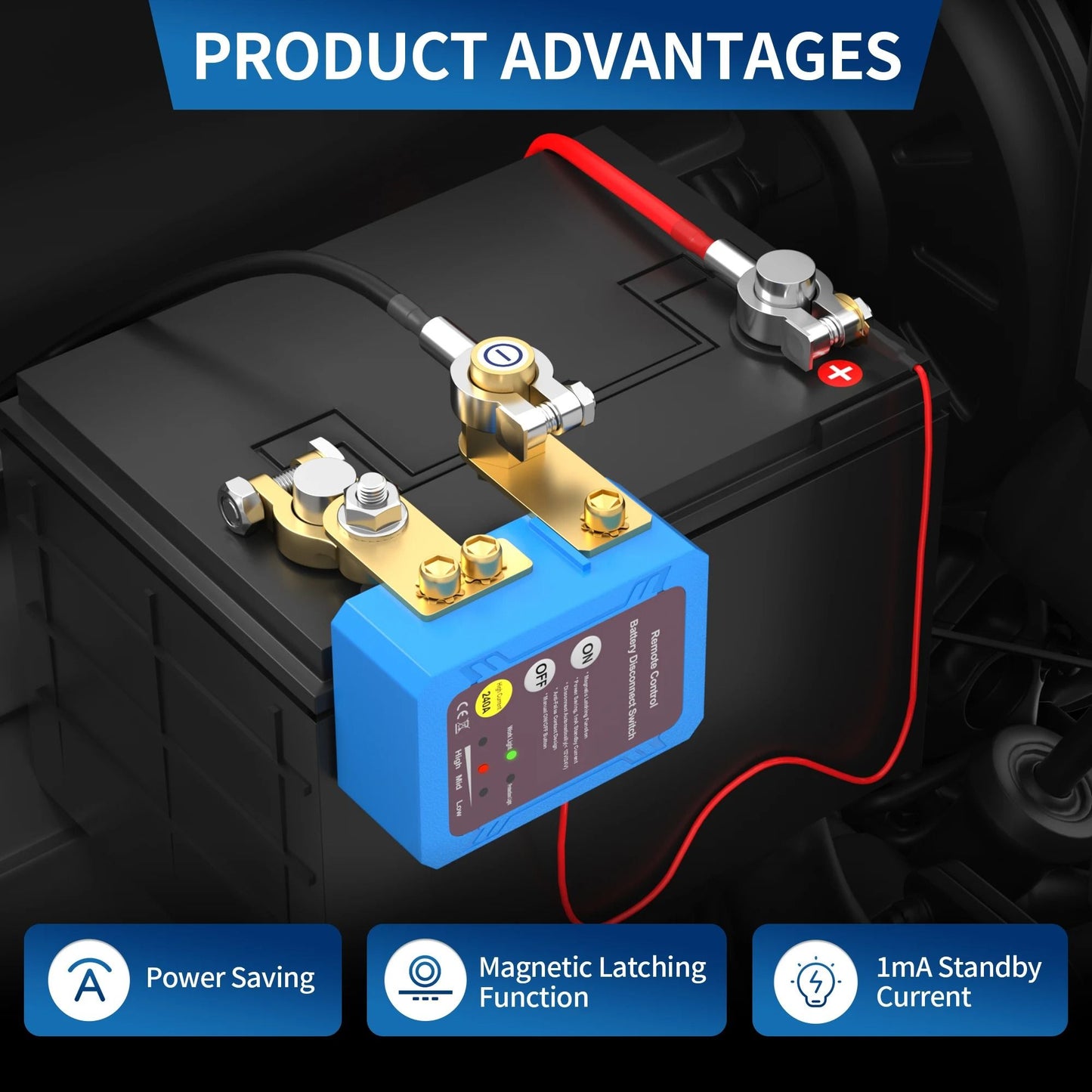 Remote Battery Disconnect Switch for Vehicle Power Control