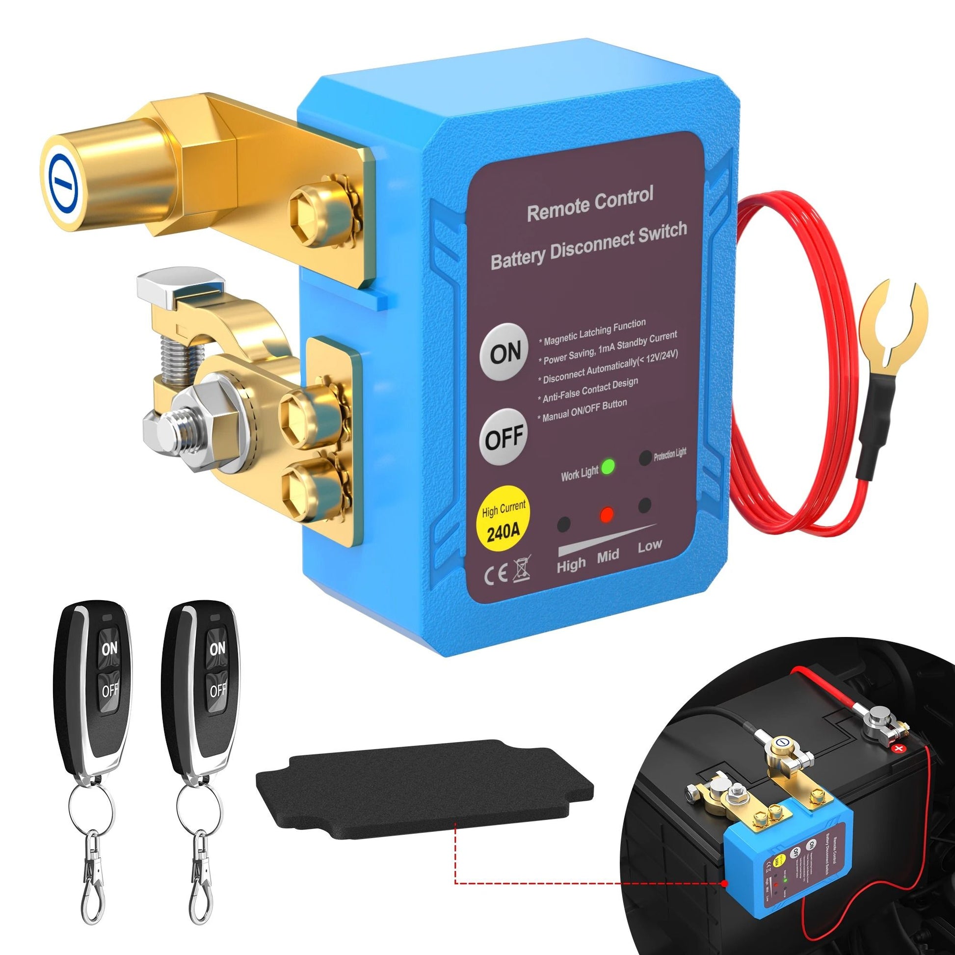 Remote Battery Disconnect Switch For Vehicle Power Control 1