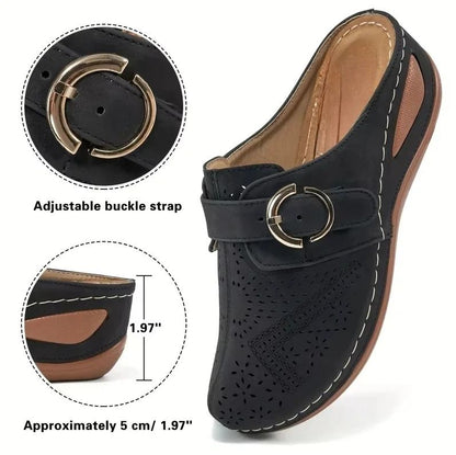 Womens Closed Toe Platform Slide Sandals 5