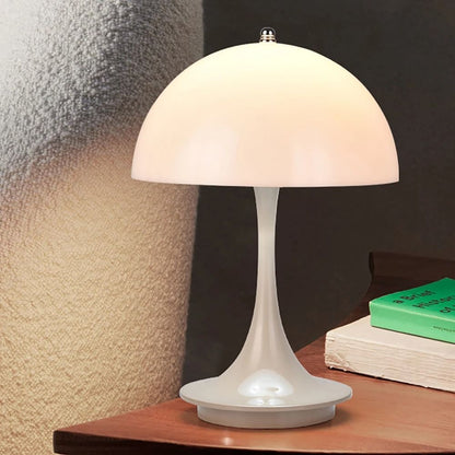 Danish Mushroom Table Lamp USB Rechargeable Nordic Bedside Light