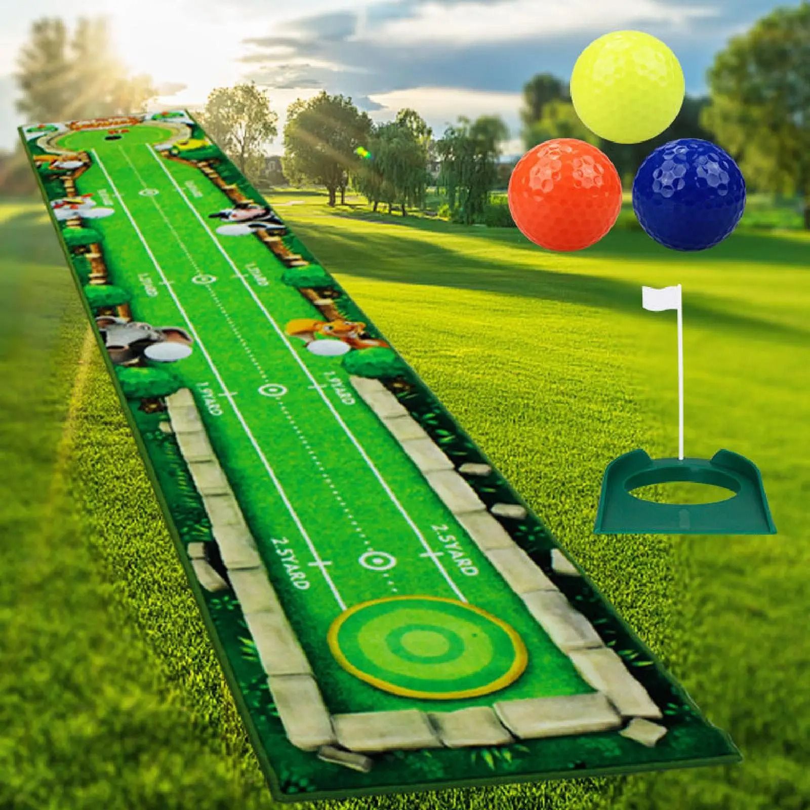 Portable Golf Putting Mat for Indoor Practice