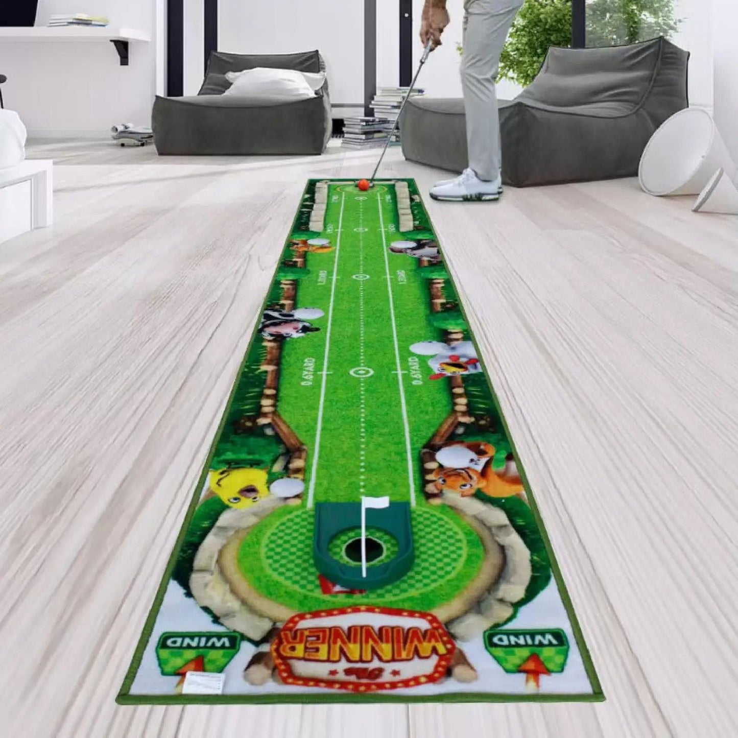 Portable Golf Putting Mat For Indoor Practice 2