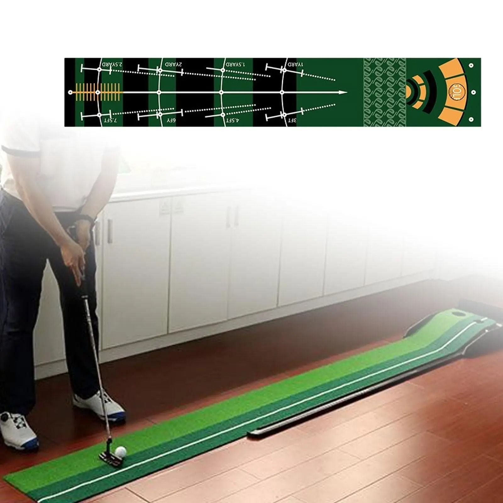Portable Golf Putting Mat For Indoor Practice 3