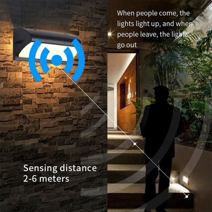LED Outdoor Wall Light Waterproof Motion Sensor Security Porch Garden Light 2