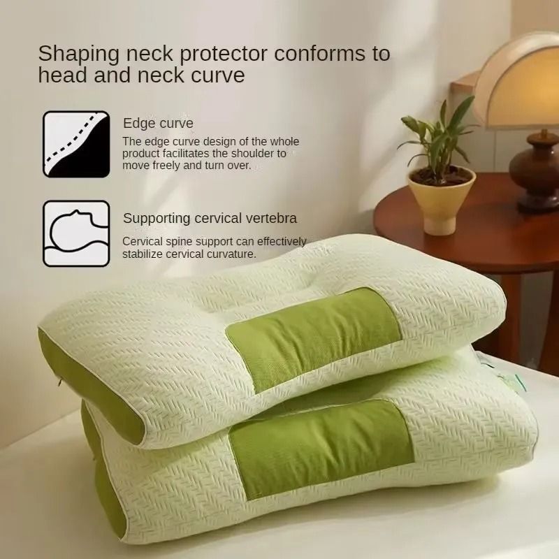 Bamboo Carbon Fiber Antibacterial Neck Pillow For Restful Sleep 3