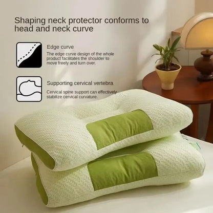 Bamboo Carbon Fiber Antibacterial Neck Pillow For Restful Sleep 3