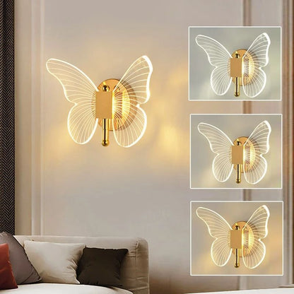 Butterfly Wall Lamp Luxury Modern Nordic LED Indoor Lighting