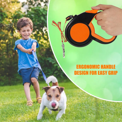 8 M Retractable Heavy Duty Dog Leash With Reflective Tape And Non Slip Handle 1