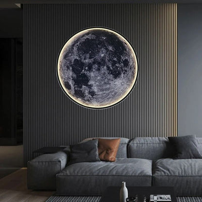 IRALAN Moon Wall Light 3D Earth Mural Remote Control LED Ceiling Lamp 4