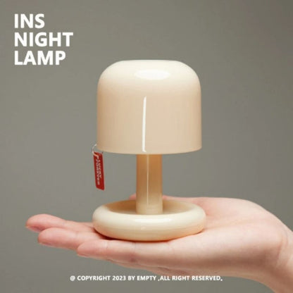 Mini Desktop Sunset Night Lamp USB Rechargeable Mushroom Style LED