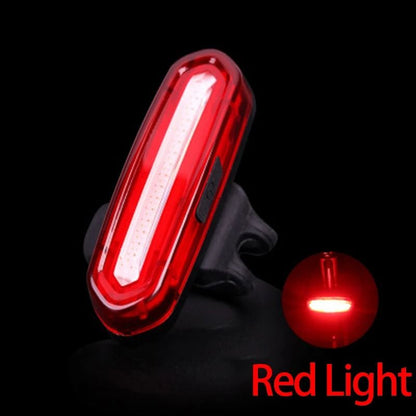 USB Rechargeable Cycling Tail Light With Wide Beam And Reflective Strap 7