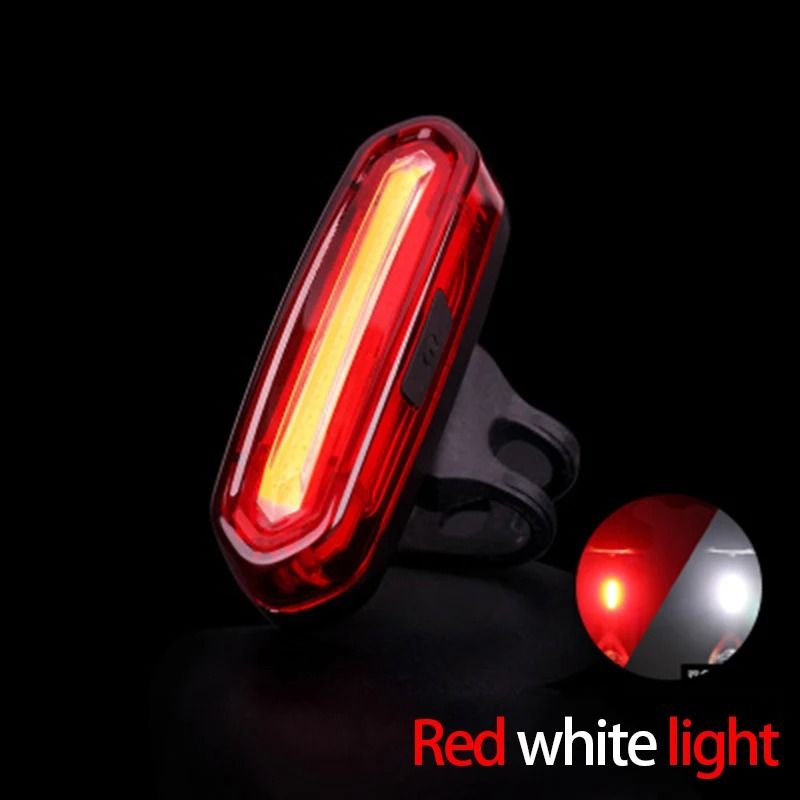 USB Rechargeable Cycling Tail Light With Wide Beam And Reflective Strap 8