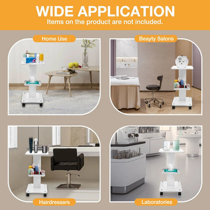 Hairdressing Trolley Cosmetic Trolley With Wheels Multifunctional Beauty Rolling Cart 3