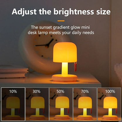 Rechargeable Mushroom Sunset Table Lamp USB LED Ambient Light 2