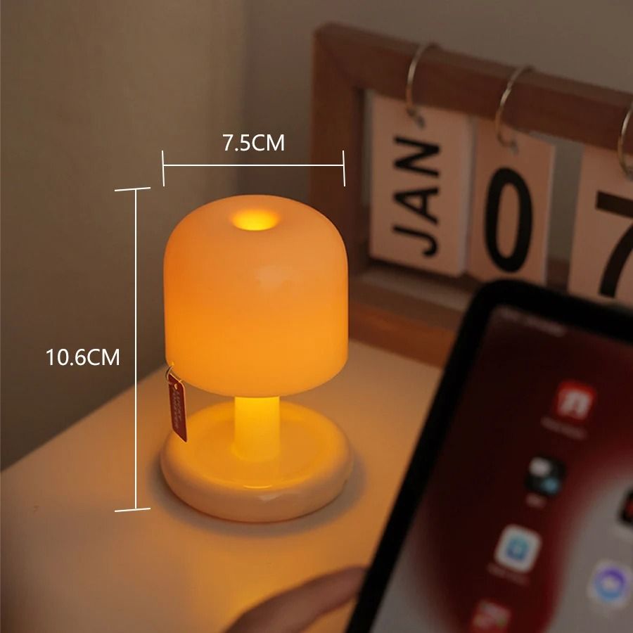 Rechargeable Mushroom Sunset Table Lamp USB LED Ambient Light 5