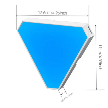 LED Triangular Quantum RGB Wall Lamp With Rhythm Pickup 5