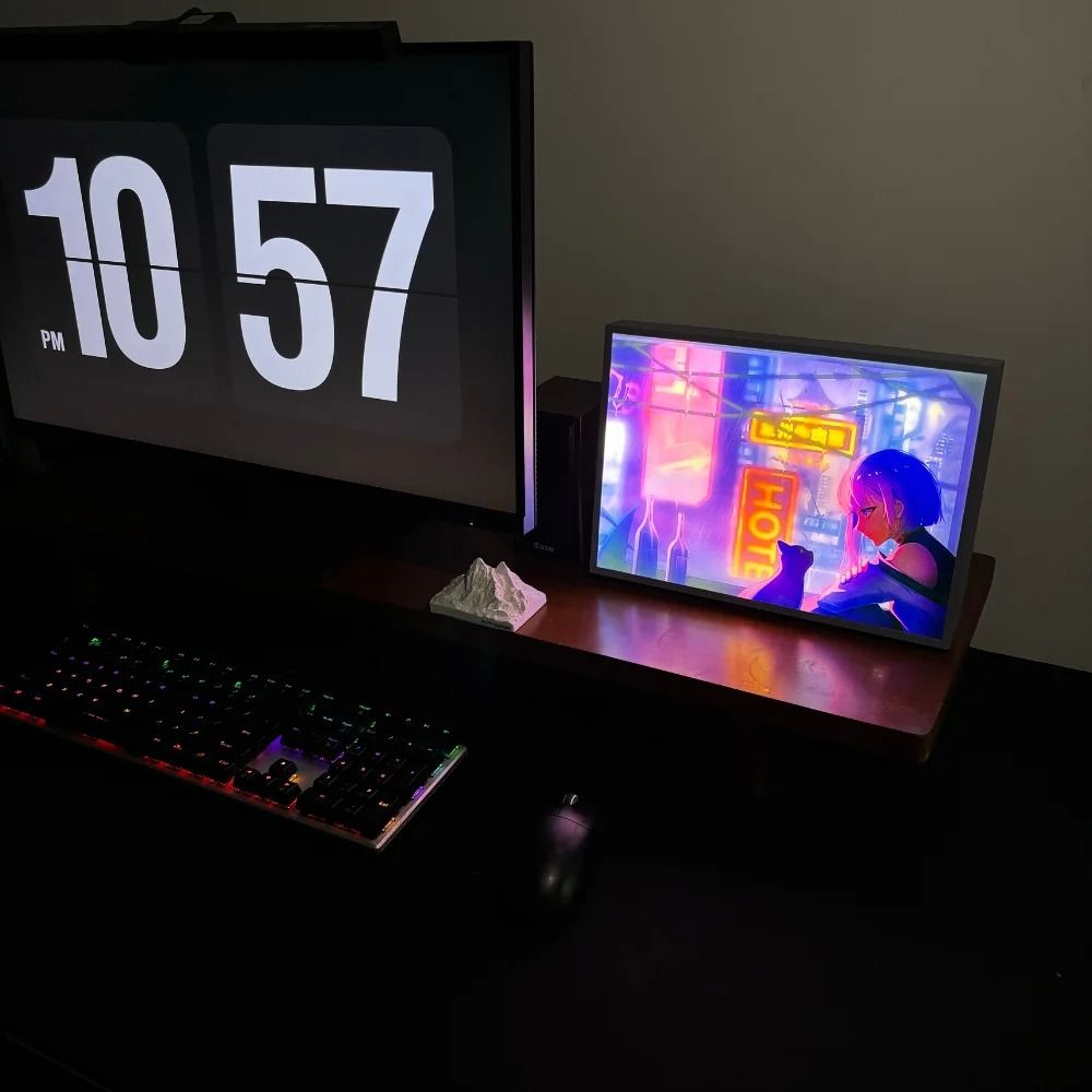 Anime Cyberpunk Neon Wall Lamp USB RGB Photo Frame Night Light 2