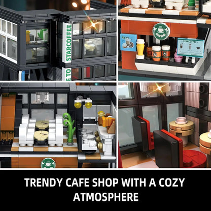 City Coffee House Building Blocks Set With Light 581 PCS 3