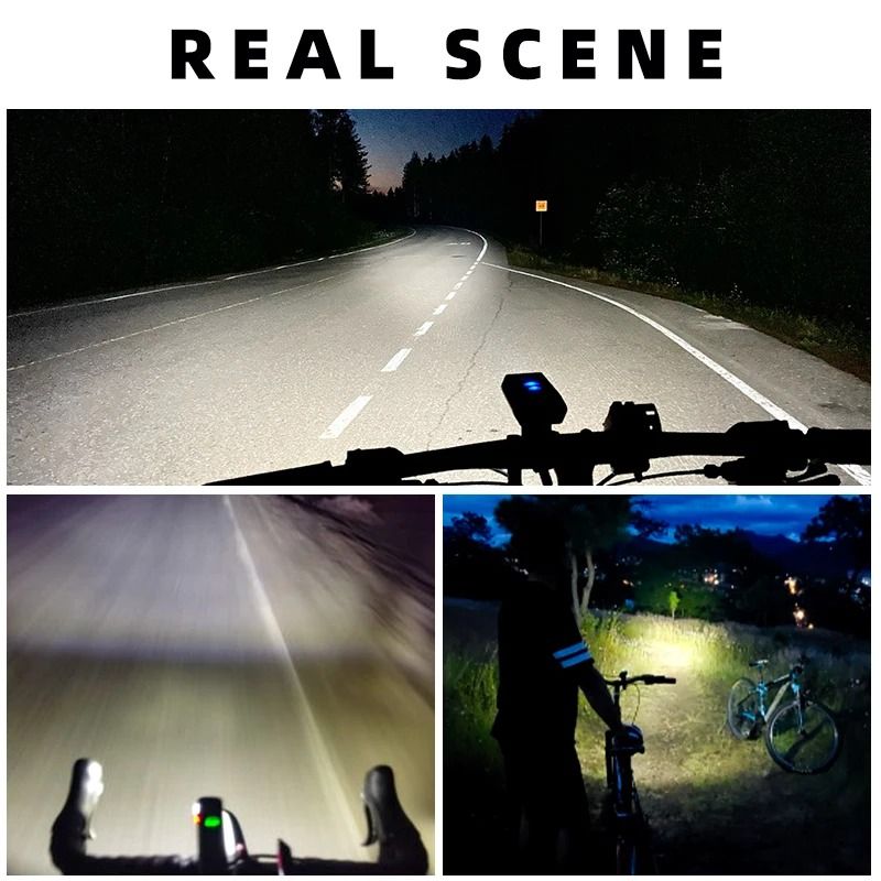 ROCKBROS Waterproof Aluminum Bike Light USB C Rechargeable 200LM 400LM 4