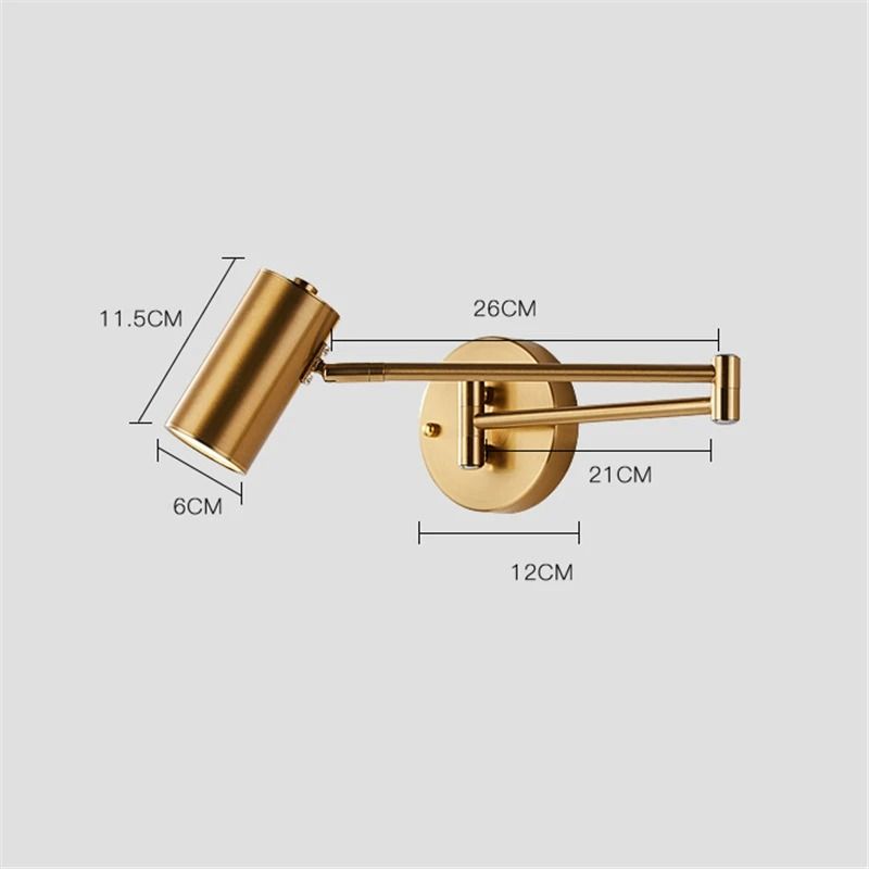 Nordic Foldable LED Wall Lamp Adjustable Angle For Bedroom And Home Lighting 4