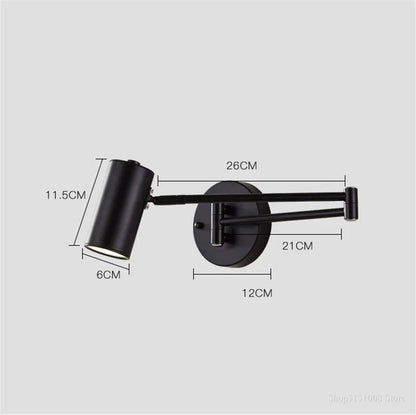 Nordic Foldable LED Wall Lamp Adjustable Angle For Bedroom And Home Lighting 5