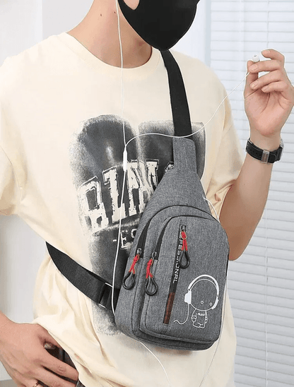 Stylish Nylon Mens Chest Bag Casual Sling Crossbody For Cycling And Everyday 2