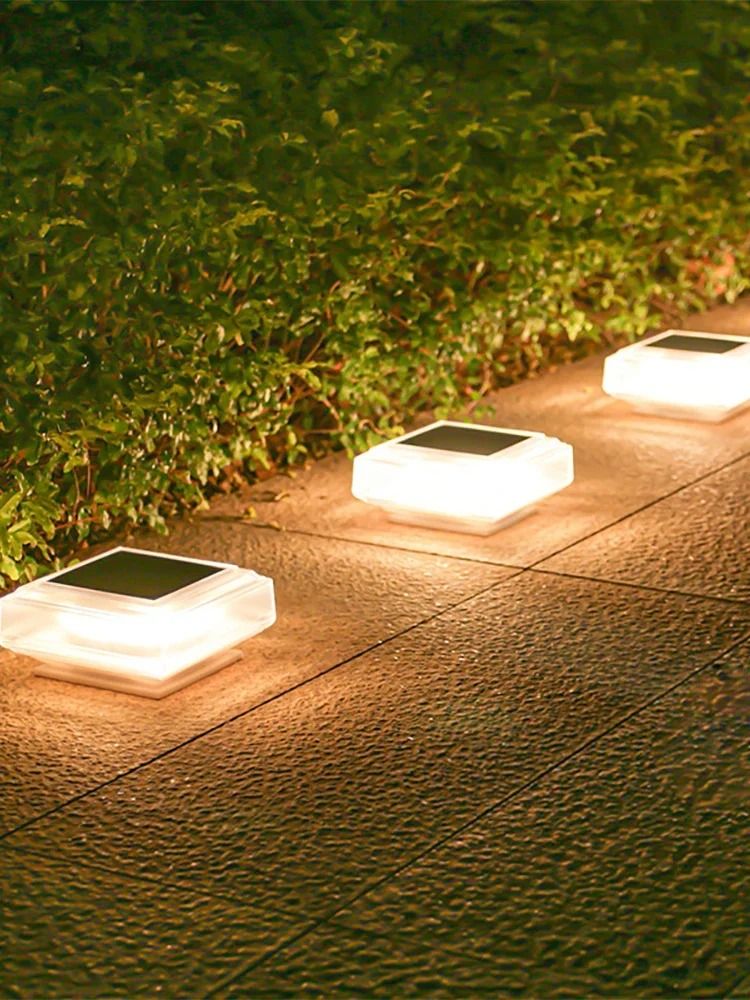 LED Solar Pillar Post Cap Light Waterproof Outdoor Decor 5