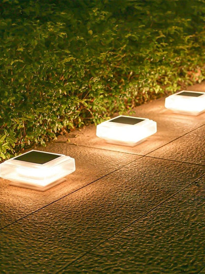 LED Solar Pillar Post Cap Light Waterproof Outdoor Decor 5