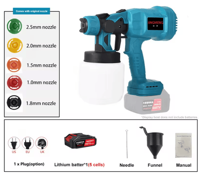 Cordless Electric Spray Gun 800ml For Home And Auto Projects 4