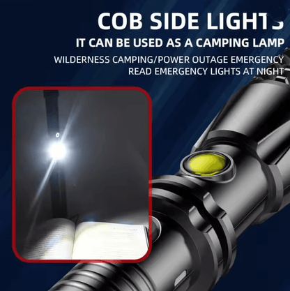 Retractable Wolf Tooth Tactical Flashlight Self Defense Tool 1